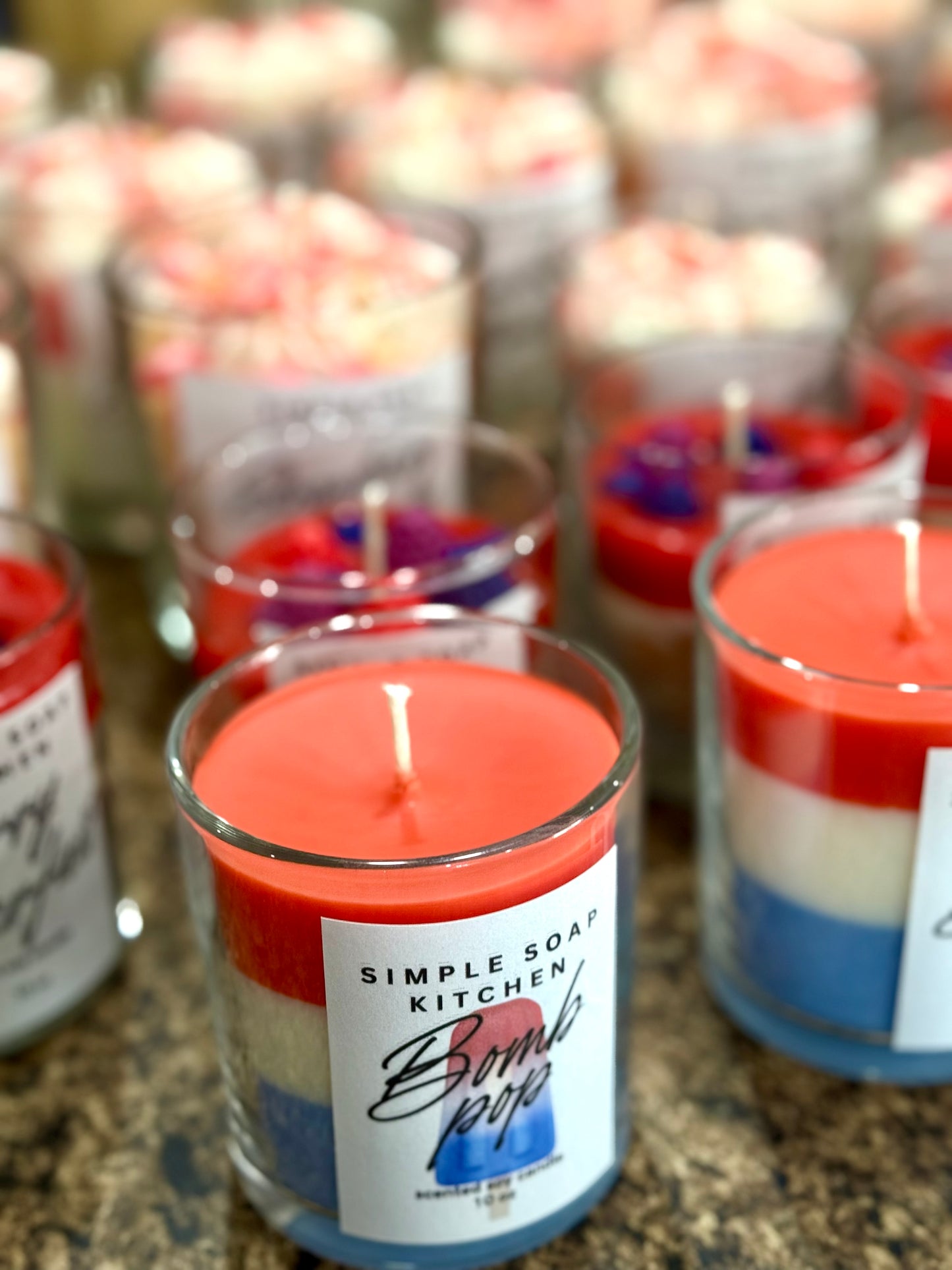 Bomb Pop Candle ❤️🤍💙