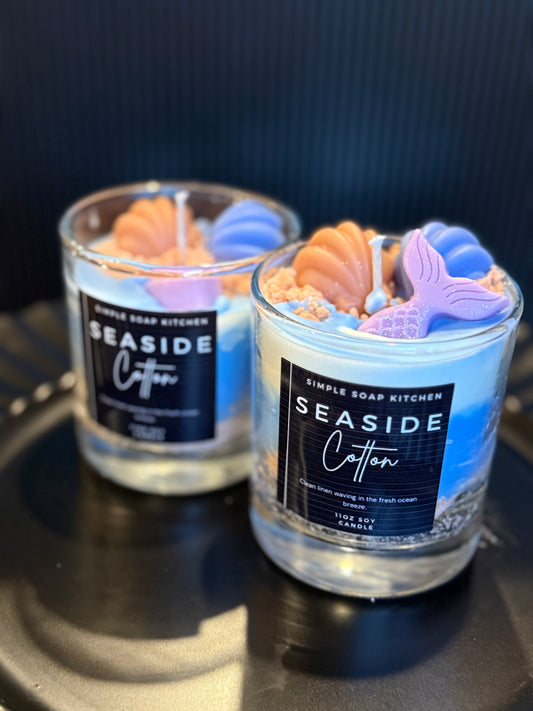 Seaside Cotton 11oz Candle 🐚