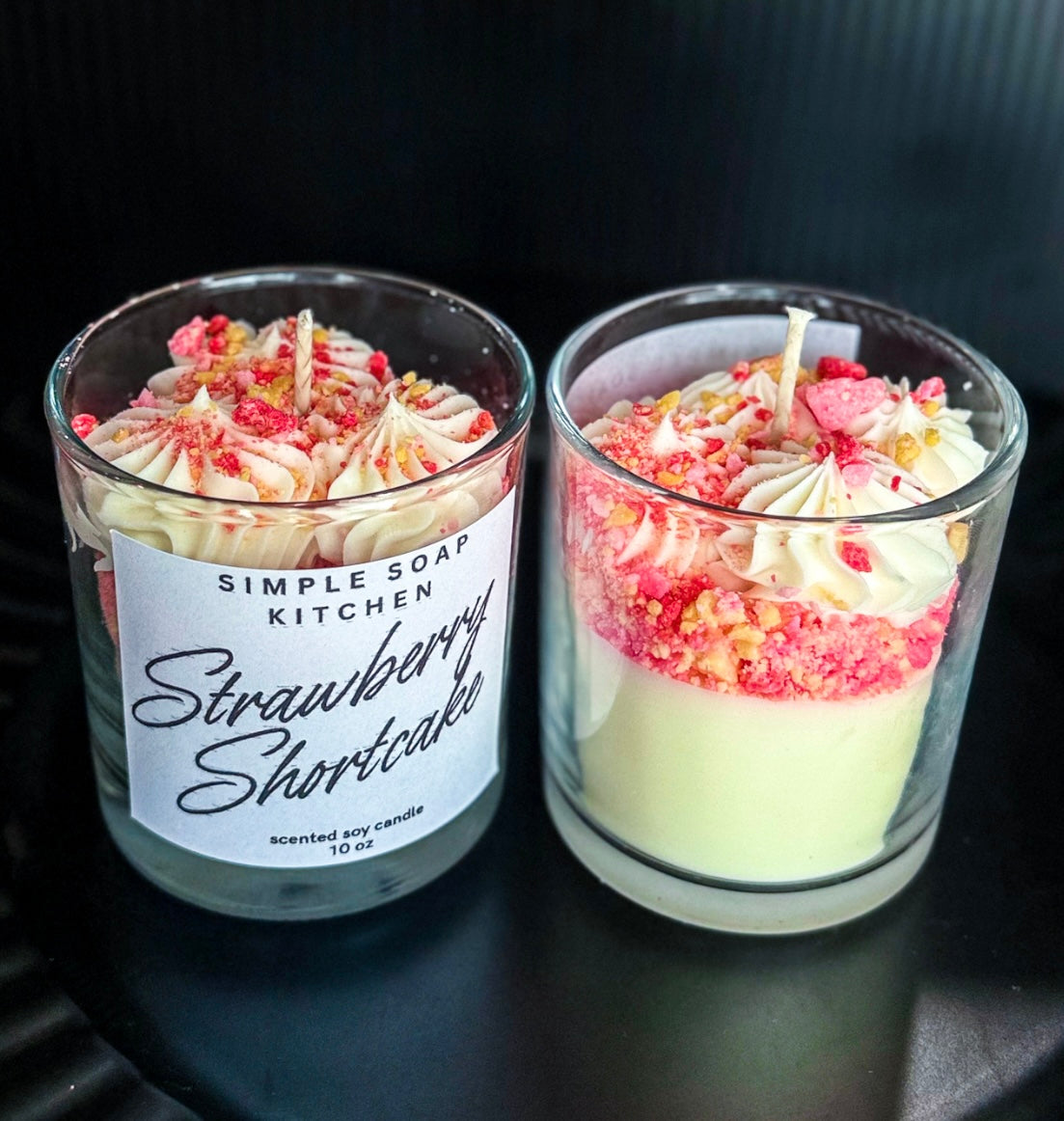 Strawberry Shortcake Candle 🍓