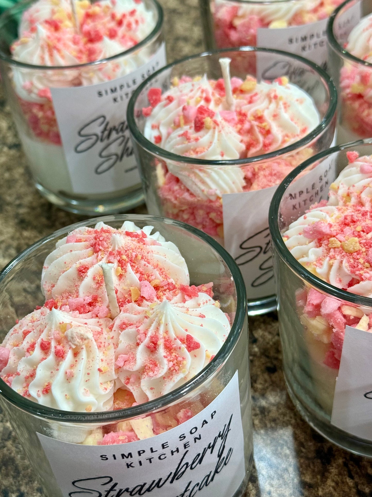 Strawberry Shortcake Candle 🍓