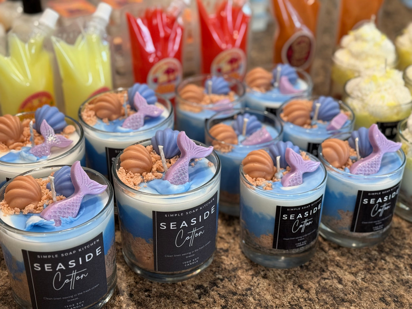 Seaside Cotton 15oz Candle 🐚