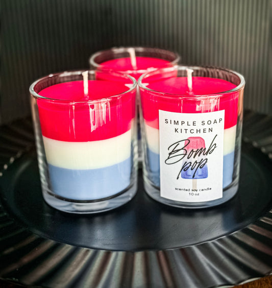 Bomb Pop Candle ❤️🤍💙