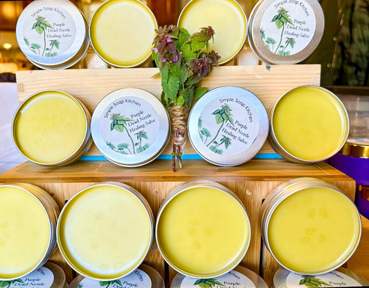 Purple Dead Nettle Salve For Cuts Sores Infections Bug Bites Wounds