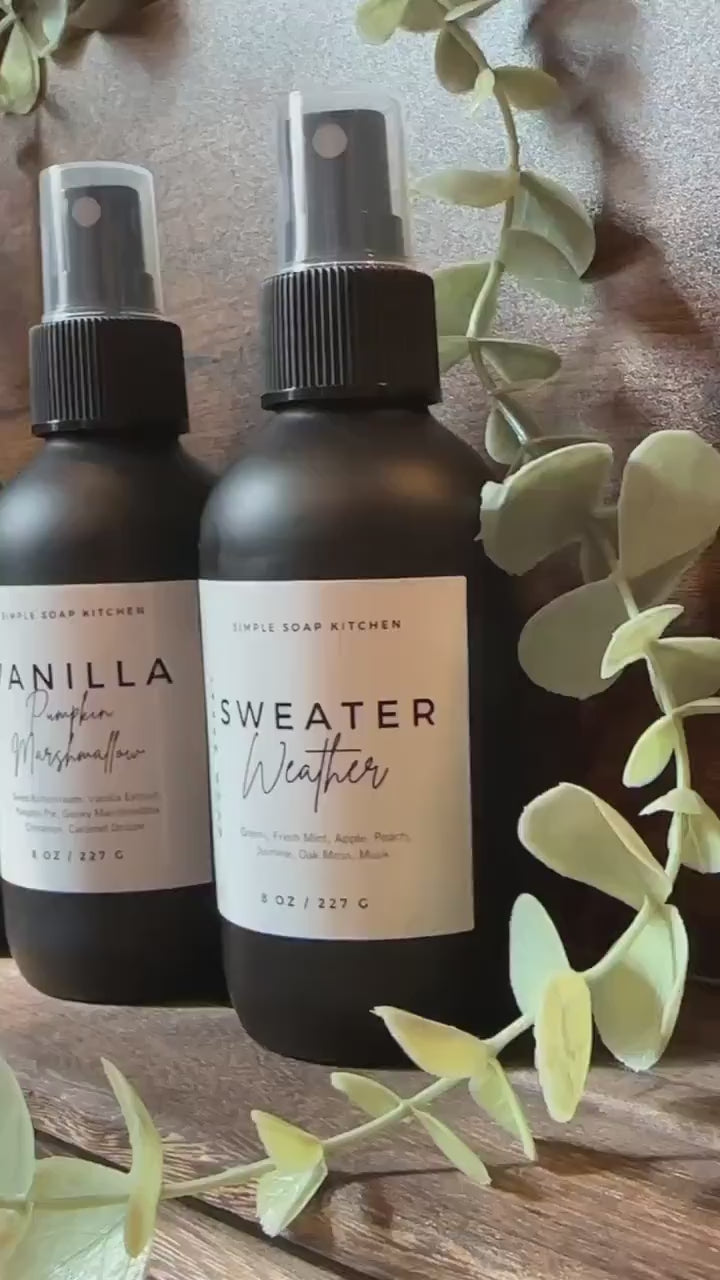 Fall Room & Linen Spray, Fall Scents, Air Freshener, Fabric Freshener, Bathroom Spray, Car Spray 4 oz